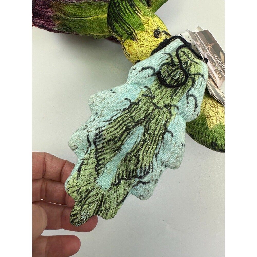 John Derian Artichoke Pillow Purple Green Leaves Accent 8" x 15" New Tags - Picture 11 of 11